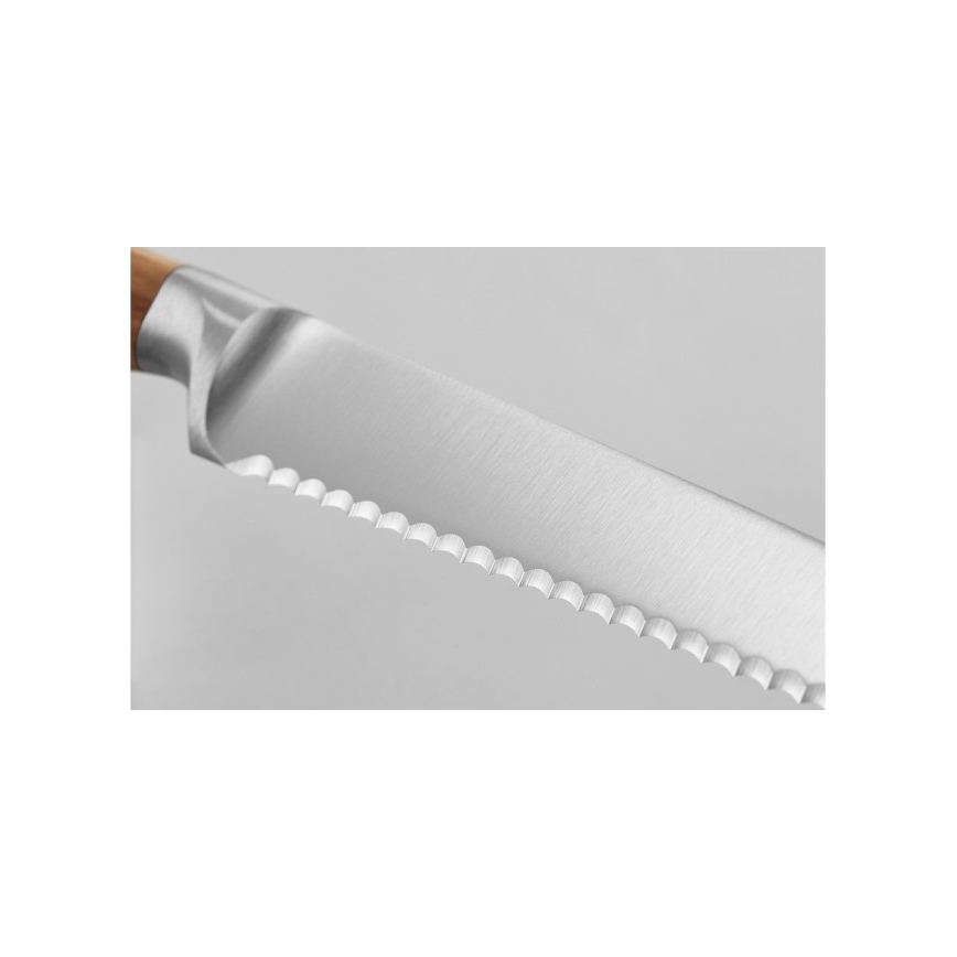 Wüsthof - Coltello da cucina per il pane AMICI 14 cm legno d'oliva