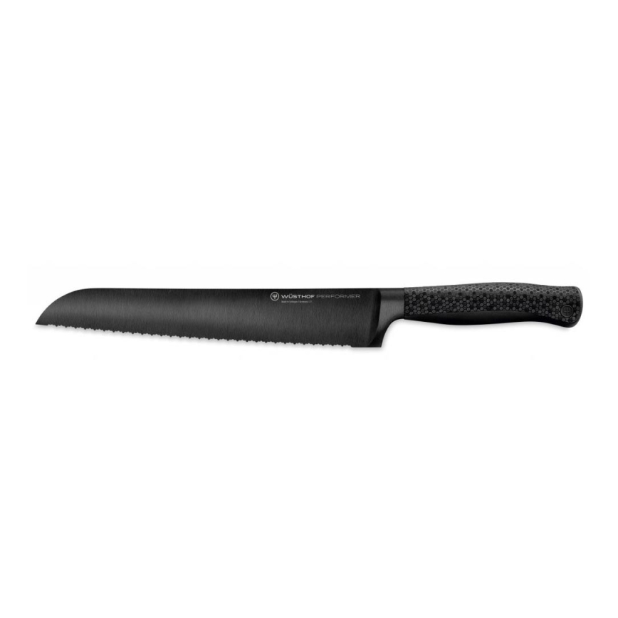 Wüsthof - Coltello da cucina per pane PERFORMER 23 cm nero