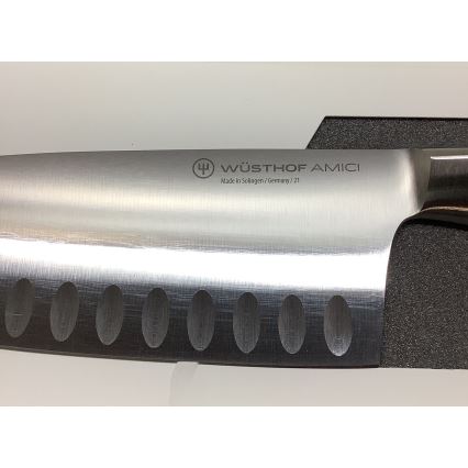 Wüsthof - Coltello da cucina santoku AMICI 17 cm legno d'ulivo