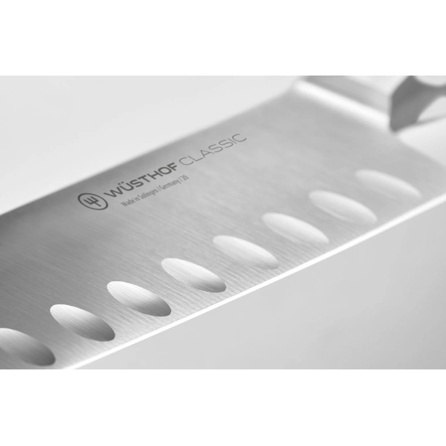 Wüsthof - Coltello da cucina Santoku CLASSIC 14 cm, bianco