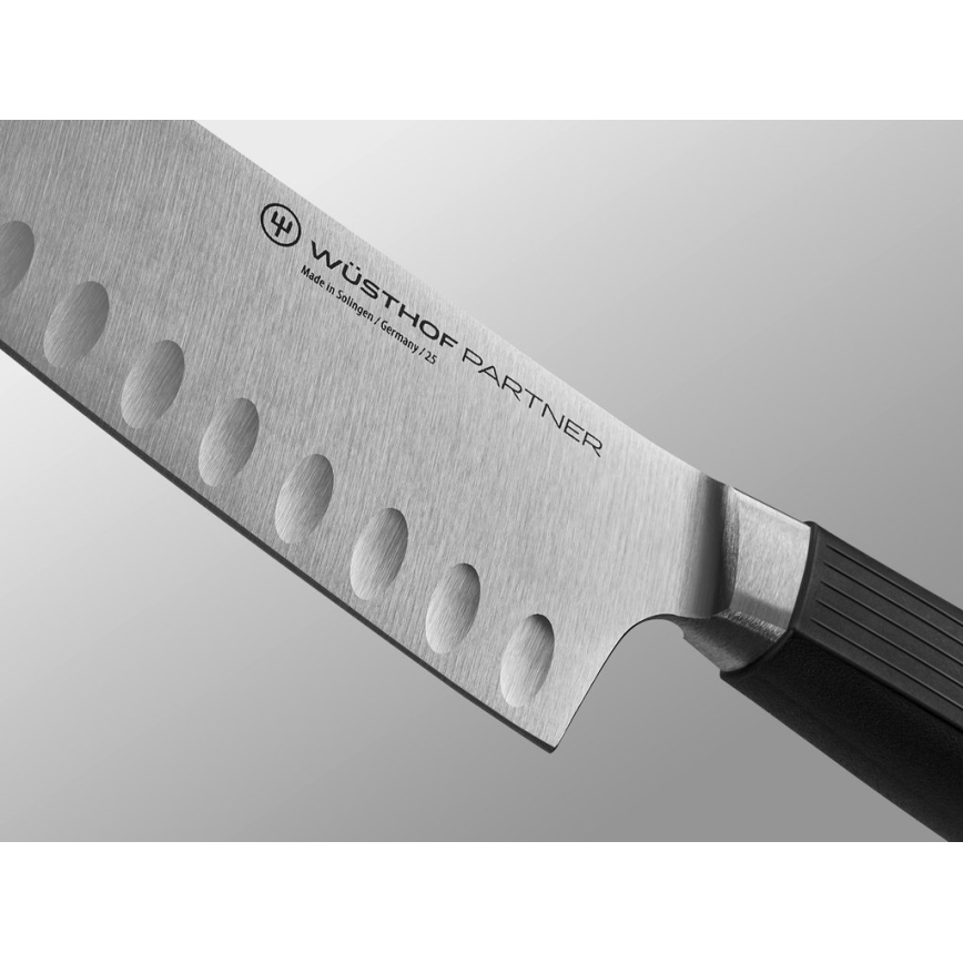 Wüsthof - Coltello da cucina Santoku PARTNER 17 cm, nero