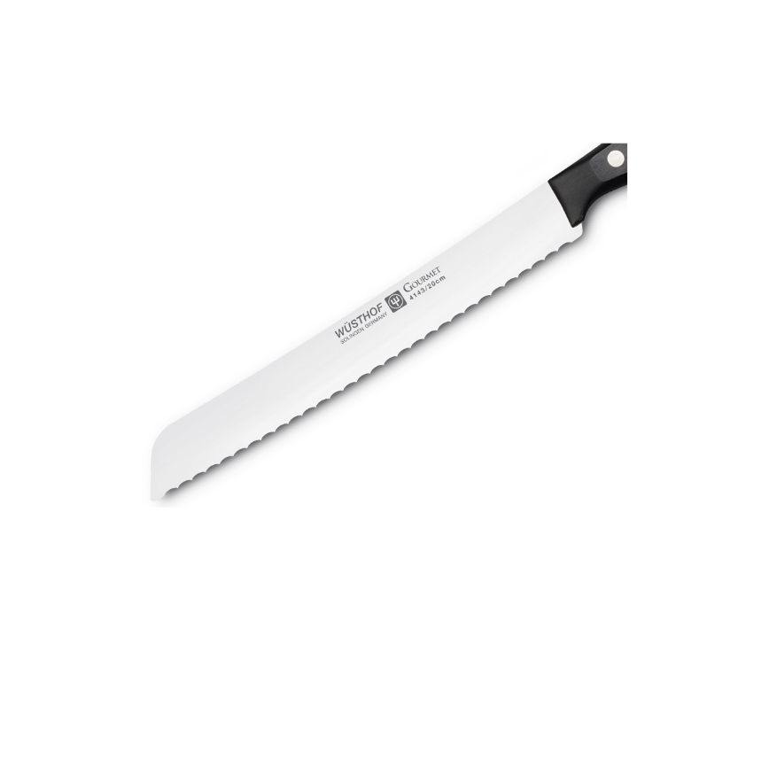 Wüsthof - Coltello da cucina per pane GOURMET 20 cm nero