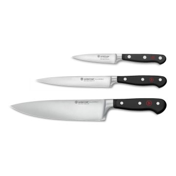 Wüsthof - Set di coltelli da cucina CLASSIC 3 pz nero