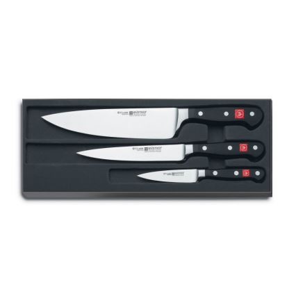 Wüsthof - Set di coltelli da cucina CLASSIC 3 pz nero