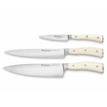 Wüsthof - Set di coltelli da cucina CLASSIC IKON 3 pezzi cremoso