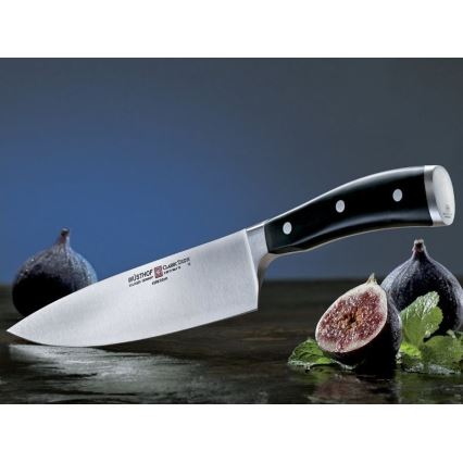 Wüsthof - Set di coltelli da cucina CLASSIC IKON, 3 pezzi, nero