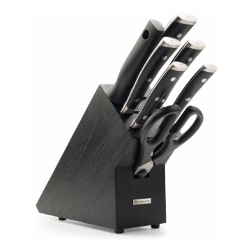 Wüsthof - Set di coltelli da cucina con supporto CLASSIC IKON 8 pezzi frassino/nero
