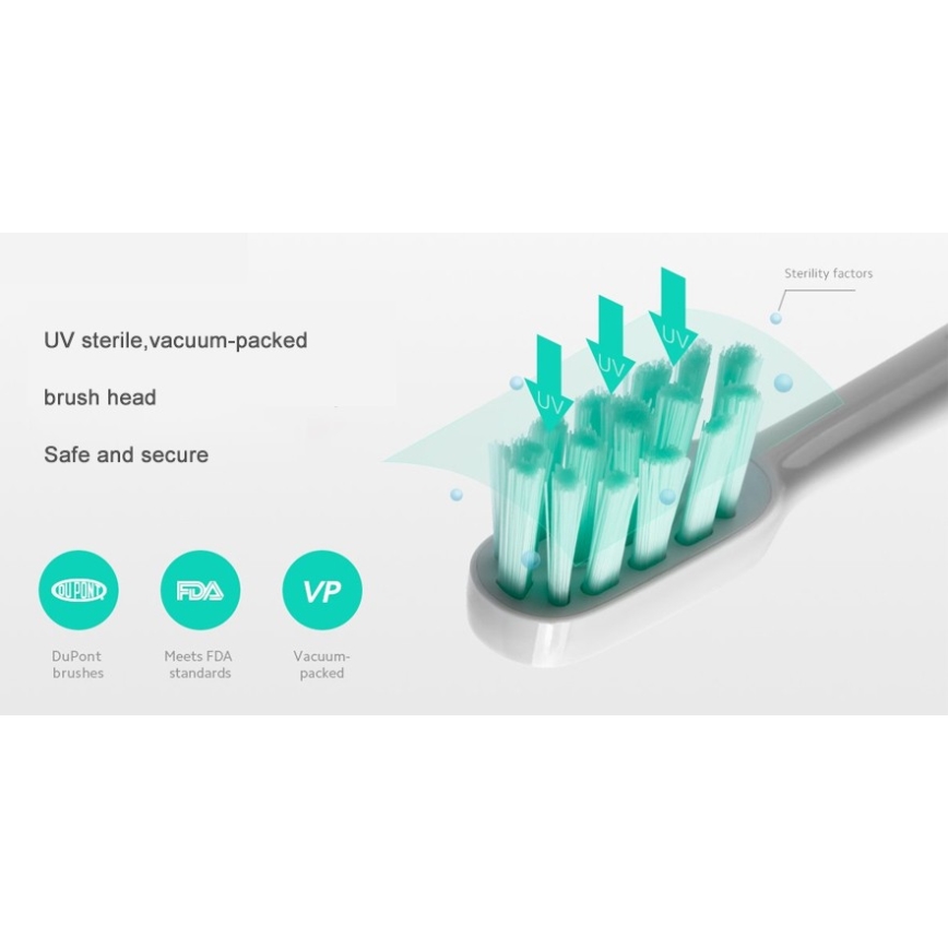 Xiaomi Mi Smart Spazzolino elettrico T500 Bluetooth IPX7 bianco