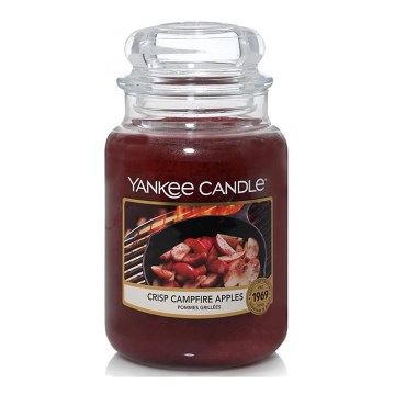 Yankee Candle - Candela profumata CRISP CAMPFIRE APPLES grande 623g 110-150 ore