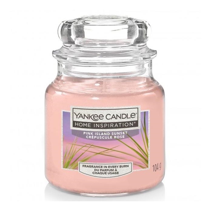 Yankee Candle - Candela profumata PINK ISLAND SUNSET piccolo 104g 20-30 ore