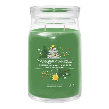 Yankee Candle - Candela profumata SHIMMERING CHRISTMAS TREE grande 567g 60-90 ore.