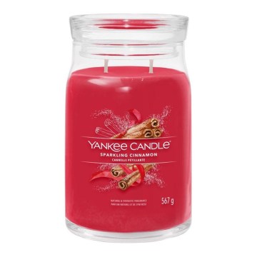 Yankee Candle - Candela profumata SPARKLING CINNAMON grande 567g 60-90 ore