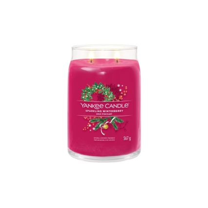 Yankee Candle - Candela profumata SPARKLING WINTERBERRY grande 567g 60-90 ore.