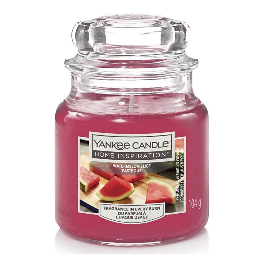 Yankee Candle - Candela profumata WATERMELON SLICE piccolo 104g 20-30 ore