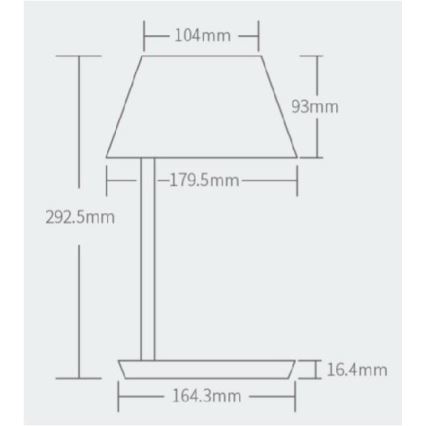 Yeelight - Lampada da tavolo LED dimmerabile con ricarica wireless Staria Bedside Lamp Pro LED/20W/230V Wi-Fi