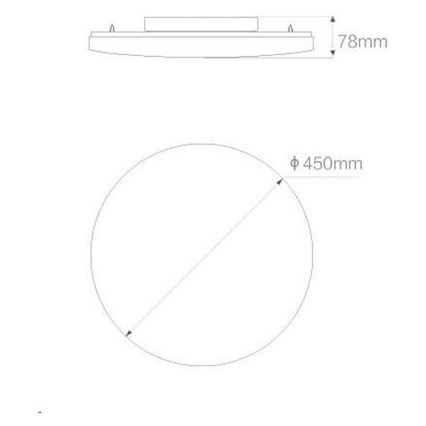 Yeelight - Lampada LED dimmerabile GALAXY LED/32W/230V Wi-Fi/Bluetooth