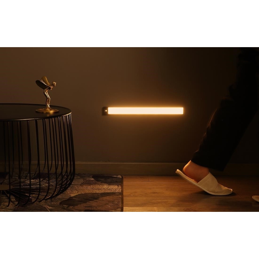 Yeelight - LED Illuminazione dimmerabile per mobili ricaricabile con sensore LED/1,8W/1100 mAh 2700K 20 cm nero
