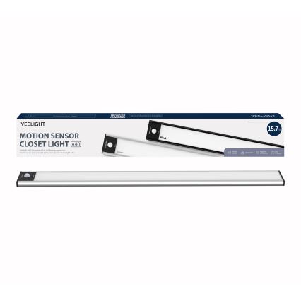 Yeelight - LED Illuminazione dimmerabile per mobili ricaricabile con sensore LED/2,3W/1500 mAh 4000K 40 cm argento