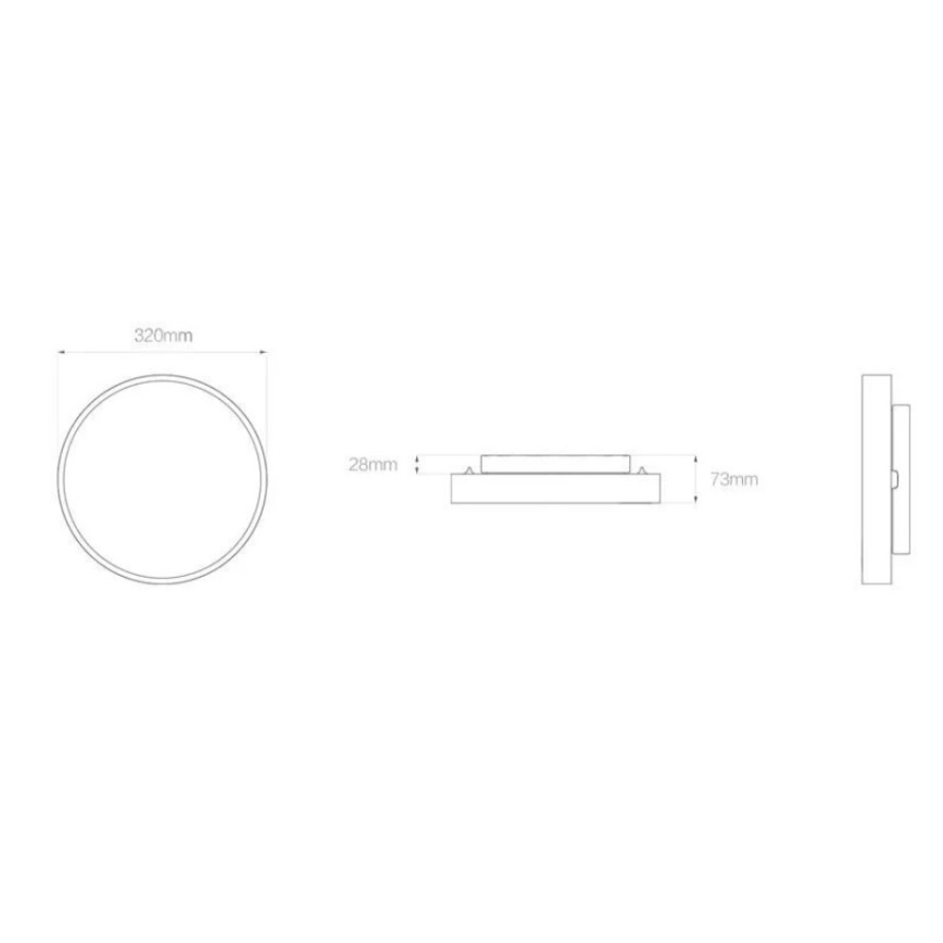 Yeelight - Luce LED dimmerabile CEILING LED/28W/230V Wi-Fi Bluetooth CRI 95 + telecomando