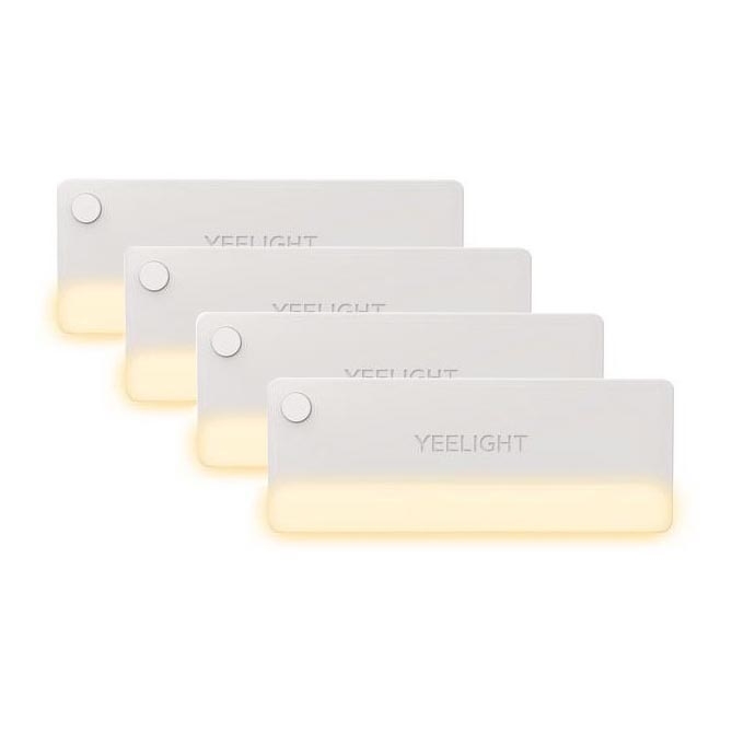 Yeelight - SET 4x LED Illuminazione mobili con sensore LED/0,15W/5V 2700K 300 mAh