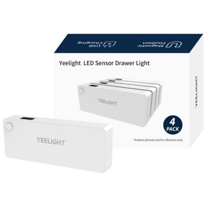 Yeelight - SET 4x LED Illuminazione mobili con sensore LED/0,15W/5V 2700K