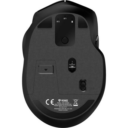 Yenkee - Mouse wireless 800/1200/1600 DPI 1xAA nero