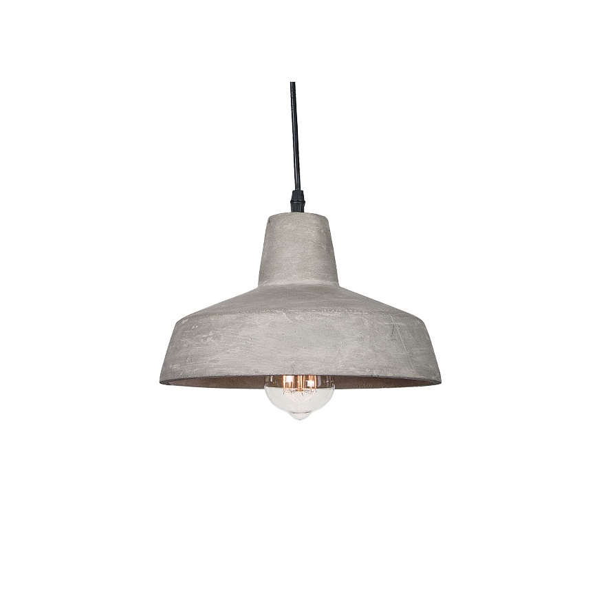 Zambelis 1653 - Lampadario a sospensione con filo 3xE27/40W/230V calcestruzzo