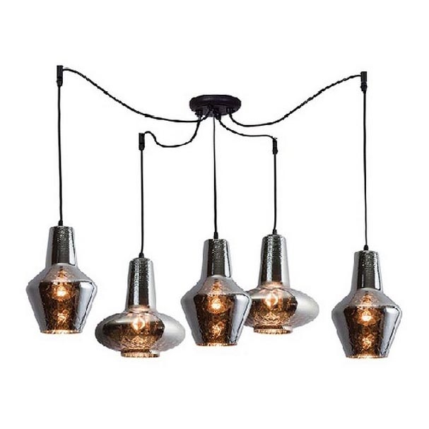 Zambelis 17150 - Lampadario a sospensione con filo 5xE27/40W/230V ragno