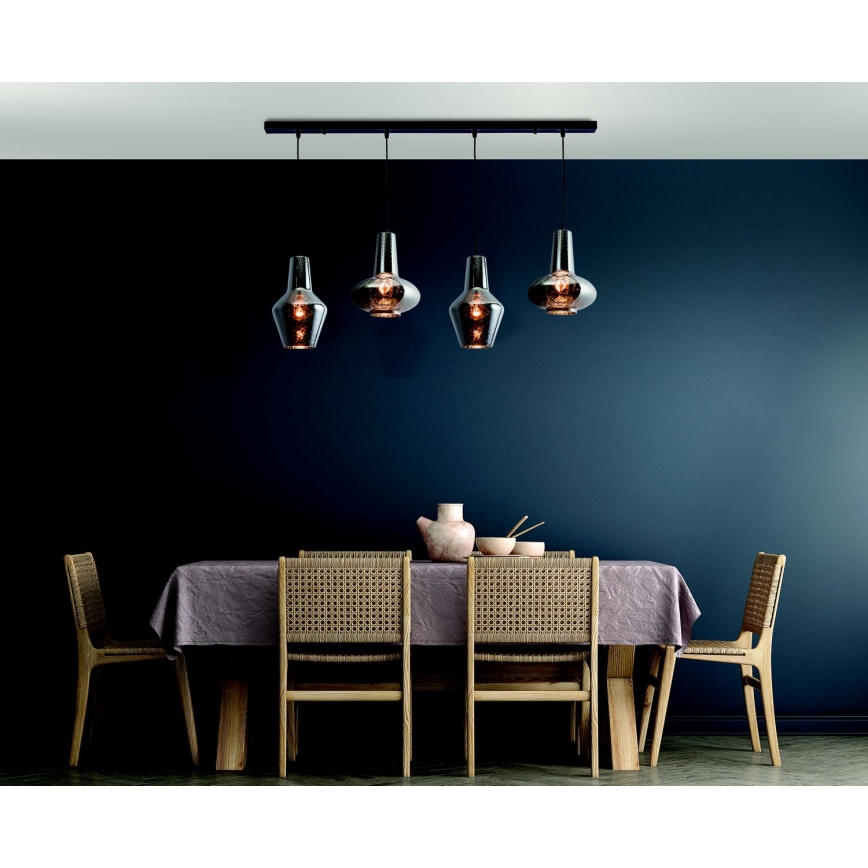 Zambelis 17151 - Lampadario a sospensione con filo 4xE27/40W/230V