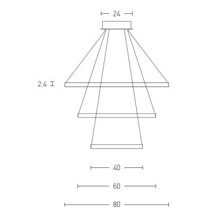 Zambelis 180031-D - Lampadario a sospensione con filo LED dimmerabile LED/135W/230V rame