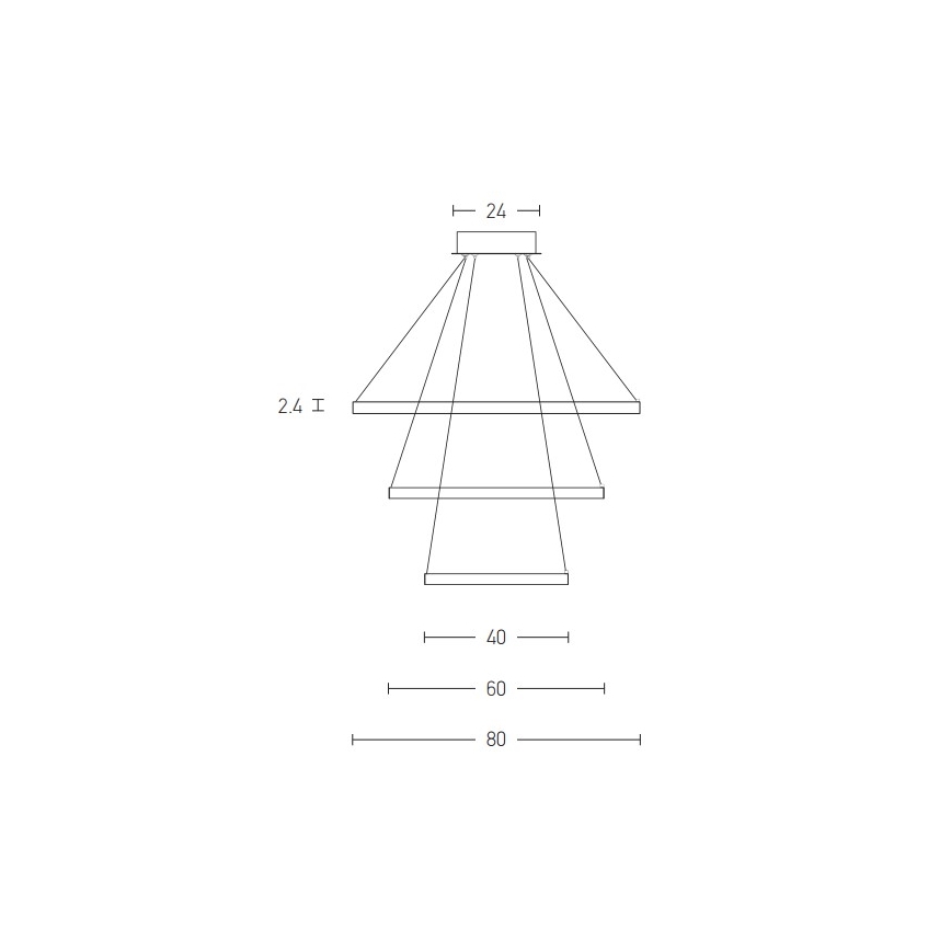 Zambelis 180031-D - Lampadario a sospensione con filo LED dimmerabile LED/135W/230V rame