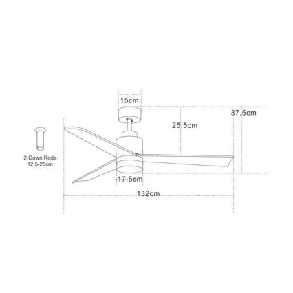 Zambelis 19135 - Plafoniera LED LED/15W/230V 3000/4000/6000K + telecomando