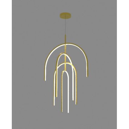 Zambelis 1933 - Lampadario a sospensione con filo LED dimmerabile LED/96W/230V oro