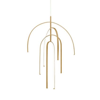 Zambelis 1933 - Lampadario a sospensione con filo LED dimmerabile LED/96W/230V oro