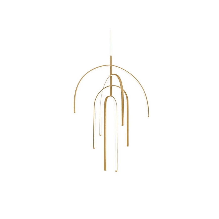 Zambelis 1933 - Lampadario a sospensione con filo LED dimmerabile LED/96W/230V oro