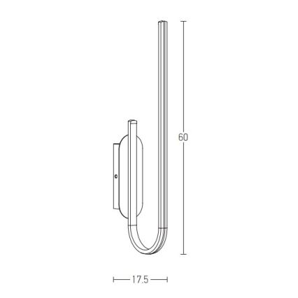 Zambelis 1935 - Applique a LED dimmerabile LED/18W/230V oro