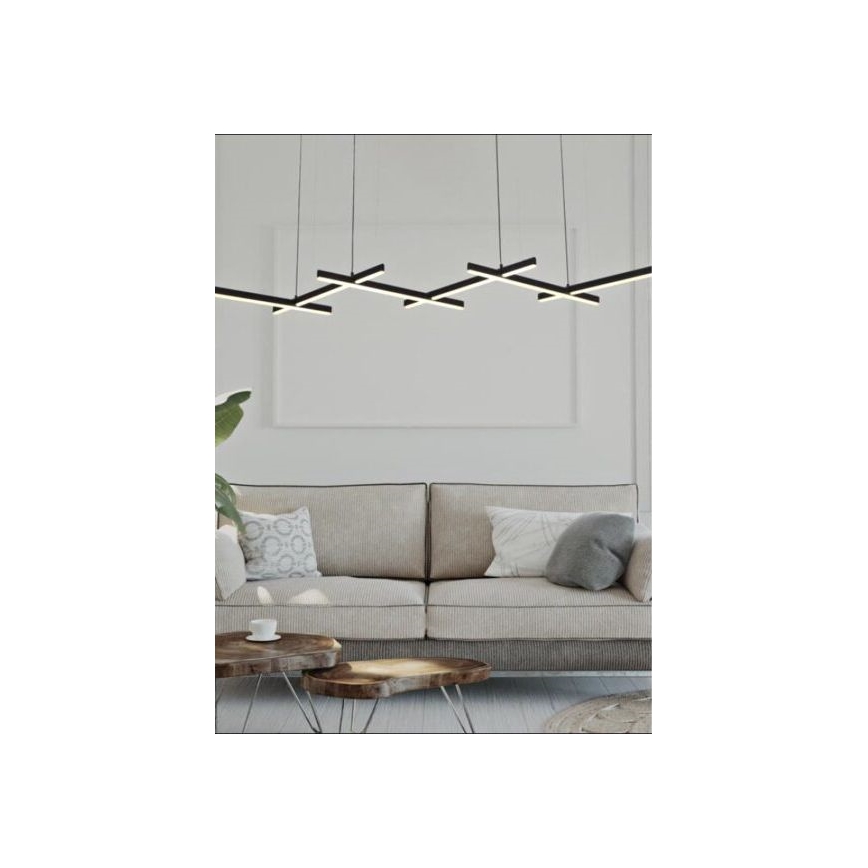 Zambelis 1948 - Lampadario a sospensione con filo LED dimmerabile LED/85W/230V nero
