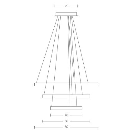 Zambelis 2009 - Lampadario a sospensione con filo LED dimmerabile LED/112W/230V oro