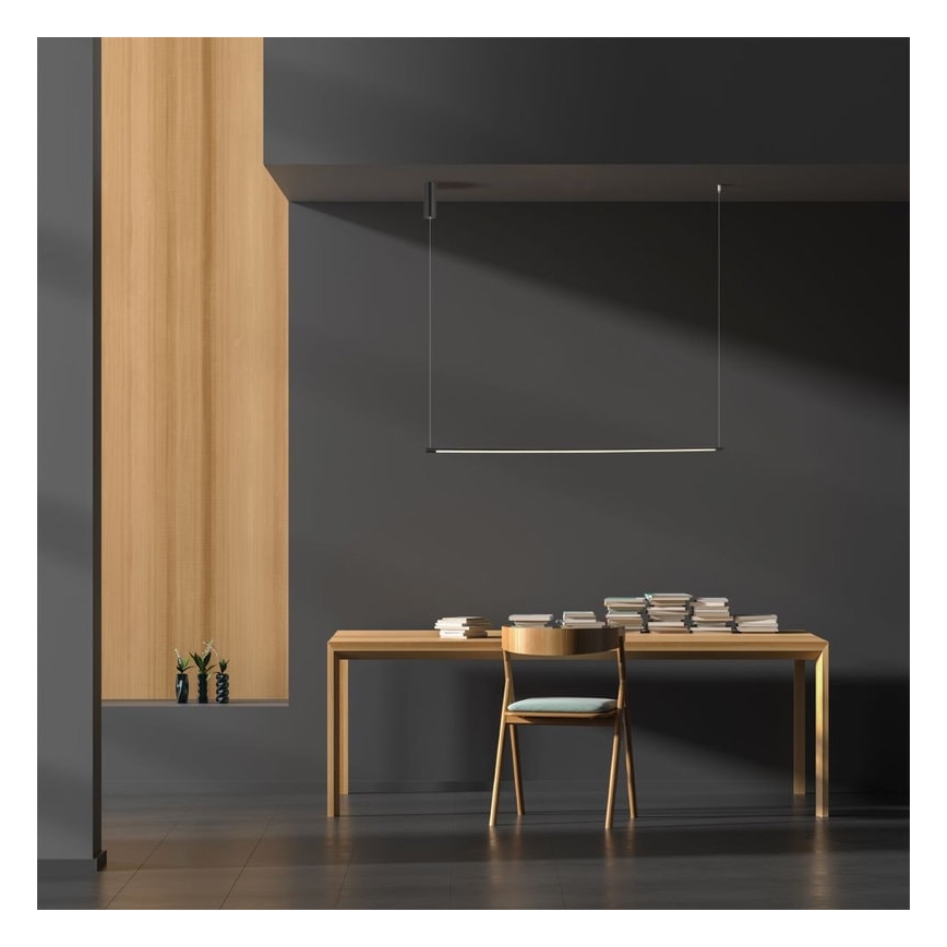 Zambelis 20119 - Lampadario LED a sospensione con filo LED/20W/230V nero