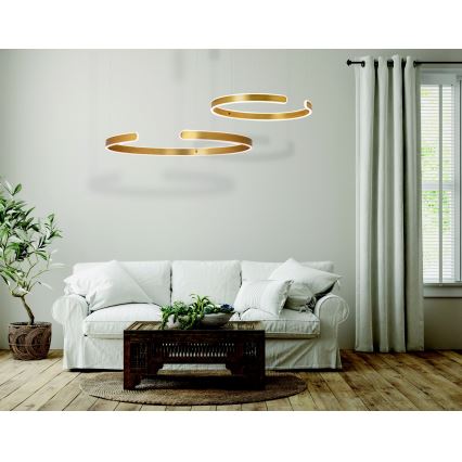 Zambelis 2012 - Lampadario a sospensione con filo LED dimmerabile LED/40W/230V oro