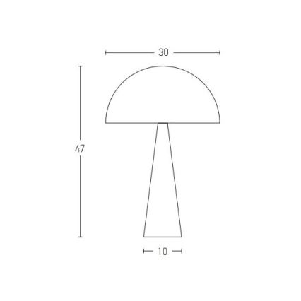 Zambelis 20210 - Lampada da tavolo 1xE27/25W/230V nero