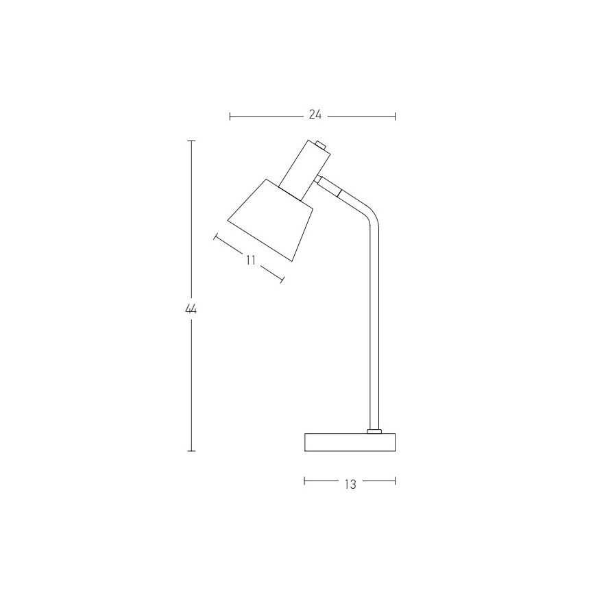 Zambelis 20220 - Lampada da tavolo 1xE14/25W/230V grigio