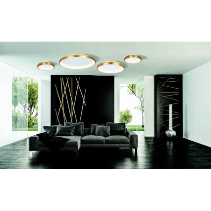 Zambelis 2042 - Plafoniera LED dimmerabile LED/30W/230V diametro 40 cm oro