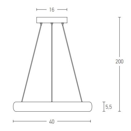 Zambelis 2046 - Lampadario a sospensione con filo LED dimmerabile LED/30W/230V diametro 40 cm oro