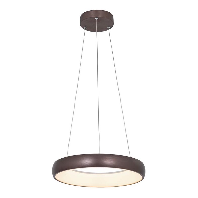 Zambelis 2047 - Lampadario a sospensione con filo LED dimmerabile LED/30W/230V diametro 40 cm marrone