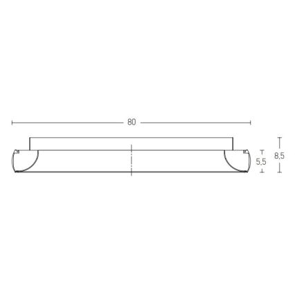 Zambelis 2056 - Plafoniera LED dimmerabile LED/60W/230V diametro 80 cm nero