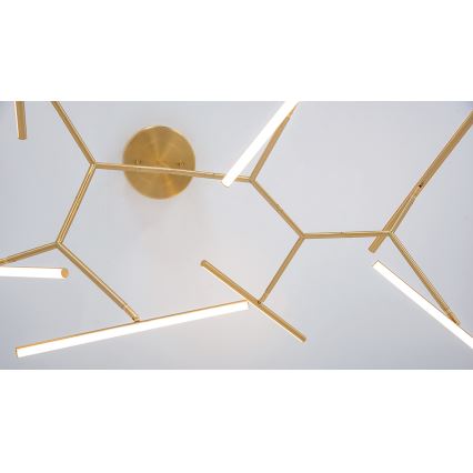 Zambelis 2073 - Lampadario a sospensione con supporto rigido LED dimmerabile LED/68W/230V oro