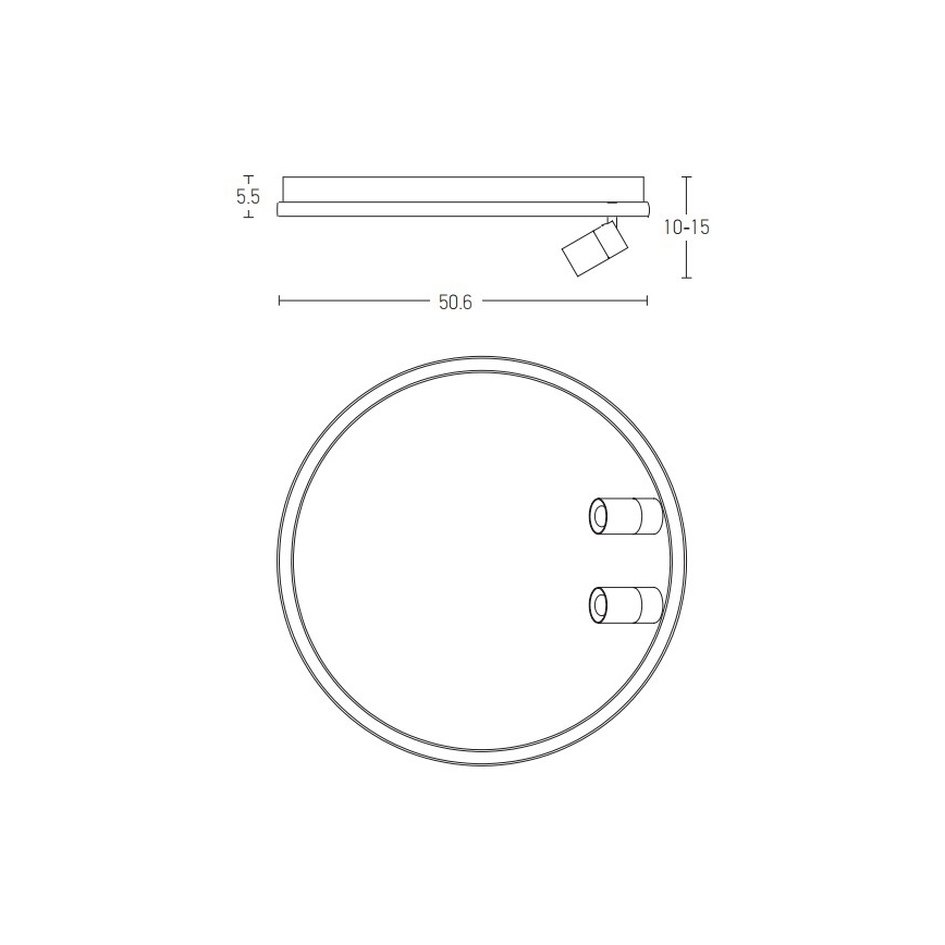 Zambelis 22014 - Plafoniera LED dimmerabile LED/71W/230V nero