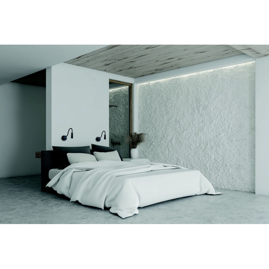 Zambelis 22049 - Lampada LED flessibile LED/3W/230V CRI90 nera