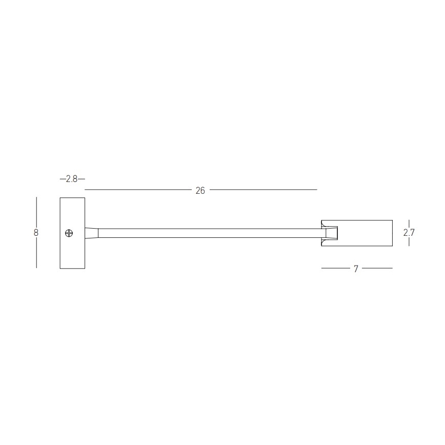 Zambelis 22049 - Lampada LED flessibile LED/3W/230V CRI90 nera